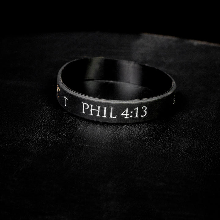 Phillipians 4:13 Wrist Band - Iron Apparel