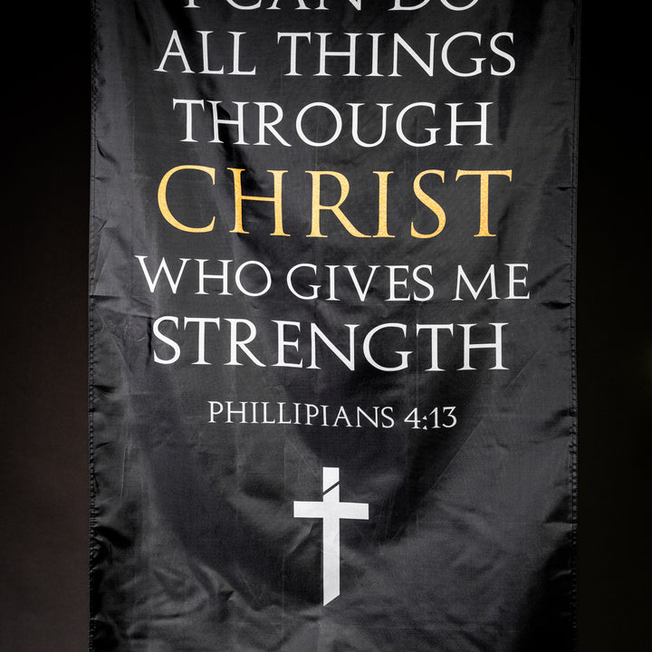 Phillipians 4:13 3'x5' Banner - Iron Apparel