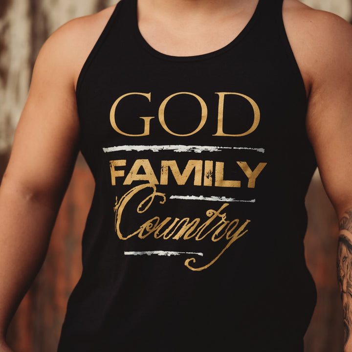 God, Family, Country Tank - Iron Apparel