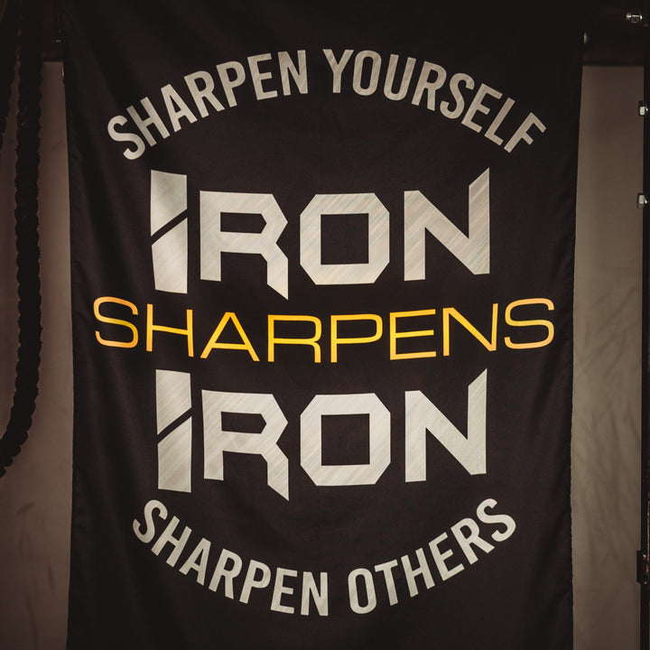 Sharpen Yourself Sharpen Others Banner - Iron Apparel